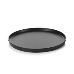 Assiette Plate Porcelaine Noire 28 Cm Adélie Revol