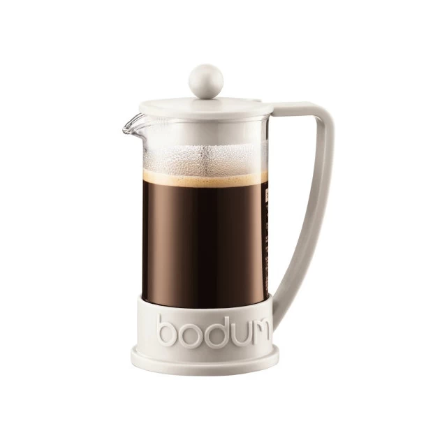 Bodum Cafetière à Piston Brazil 3 Tasses 35cl - Blanc 3 Bodum Cafetière à Piston Brazil 3 Tasses 35cl - Blanc