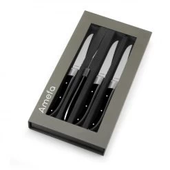 Coffret 4 Couteaux Steak Royal Steak Noir 22,5 Cm Amefa 7 Coffret 4 Couteaux Steak Royal Steak Noir 22,5 Cm Amefa -Ustensiles de cuisine, et alors ! coffret 4 couteaux steak royal steak noir 225 cm amefa 2