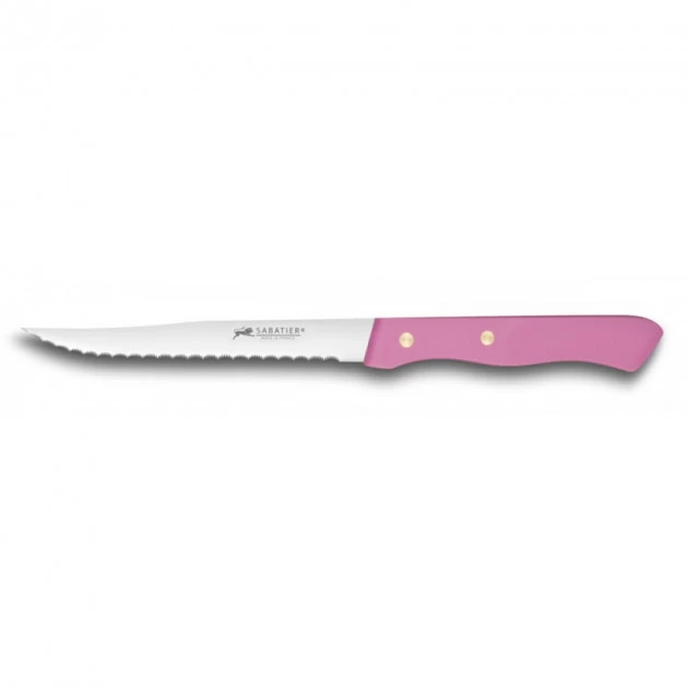 Couteau à Steak Cranté 11,5 Cm Sabatier Fuschia 3 Couteau à Steak Cranté 11,5 Cm Sabatier Fuschia