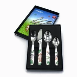 Couverts Enfant Inox Jungle 4 Pièces Zwilling -Ustensiles de cuisine, et alors ! couverts enfant inox jungle 4 pieces zwilling 2