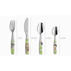 Couverts Enfant Inox Jungle 4 Pièces Zwilling -Ustensiles de cuisine, et alors ! couverts enfant inox jungle 4 pieces zwilling 5