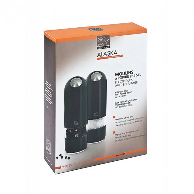 Duo Moulin à Poivre Et Sel Electrique Alaska 17 Cm Gris Quartz Peugeot 4 Duo Moulin à Poivre Et Sel Electrique Alaska 17 Cm Gris Quartz Peugeot – Image 2