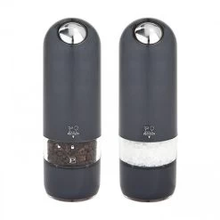 Duo Moulin à Poivre Et Sel Electrique Alaska 17 Cm Gris Quartz Peugeot