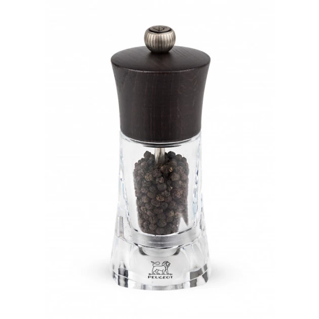Moulin à Poivre Oléron 14 Cm Transparent-Chocolat Peugeot 3 Moulin à Poivre Oléron 14 Cm Transparent-Chocolat Peugeot