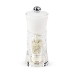Moulin à Sel Humide Molène 14 Cm Transparent Et Blanc Peugeot