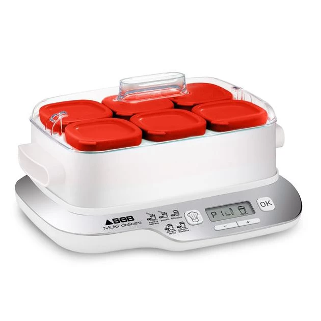 Yaourtière 6 Pots Multi Délices Express Compact 450 W SEB 4 Yaourtière 6 Pots Multi Délices Express Compact 450 W SEB – Image 2